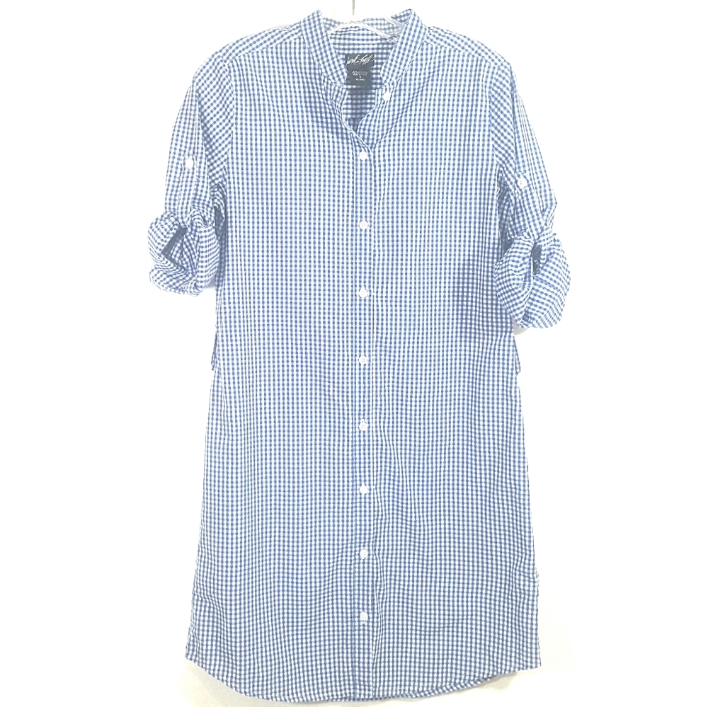 Lord &Taylor Gingham Shirt Dress